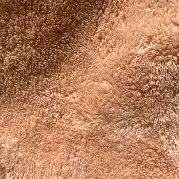 Pat the Bunny Security Blanket Lovey Baby Plush Dot Peach Blue Satin Edge - Picture 7 of 10